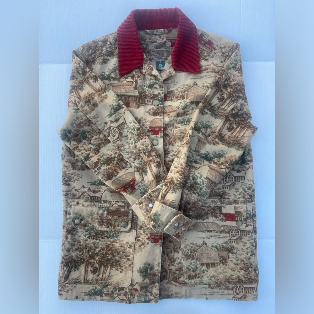 LRL Lauren Ralph Lauren vintage chore barn jacket coat women size small denim